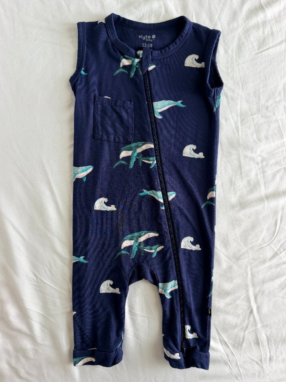 Kyte 12-18 Humpback Sleeveless Romper